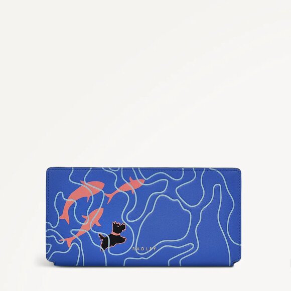 Blue Koi Fish Pond, Leather Wallet, RADLEY LONDON, NWT - Picture 4 of 6
